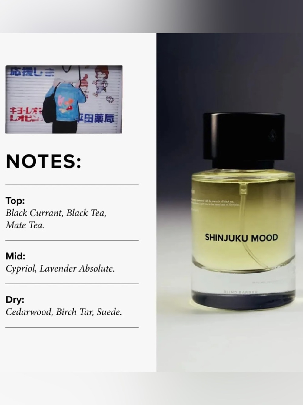 Blind Barber Shinjuku Mood Eau De Parfum Unisex- Brand New Factory Sealed 1.7oz